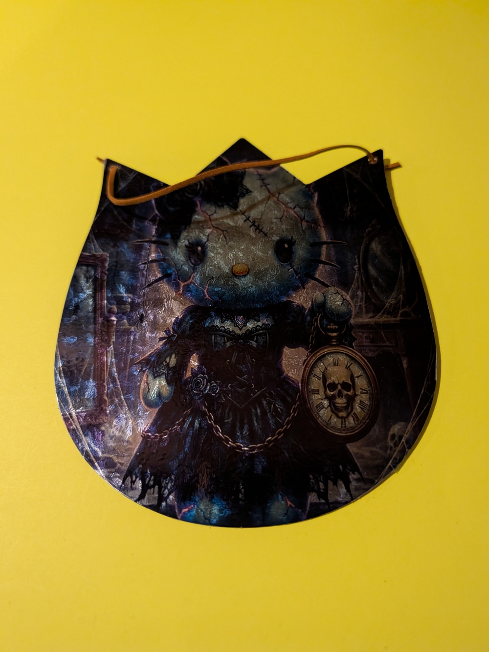HELLO KITTY GOTHIC HORROR METAL SIGN NEW